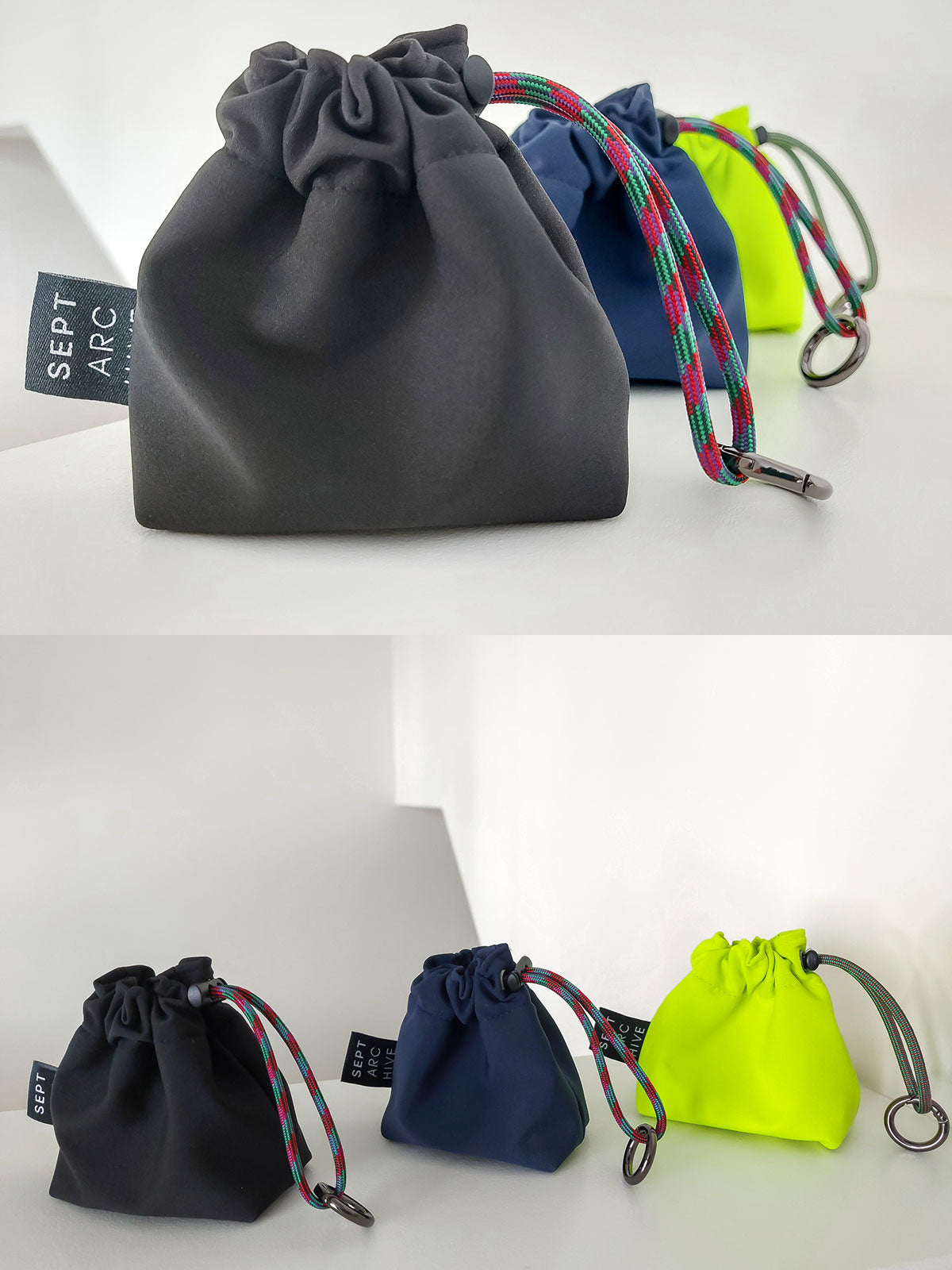 Mini Clip-on Stash Bag – Neon Green