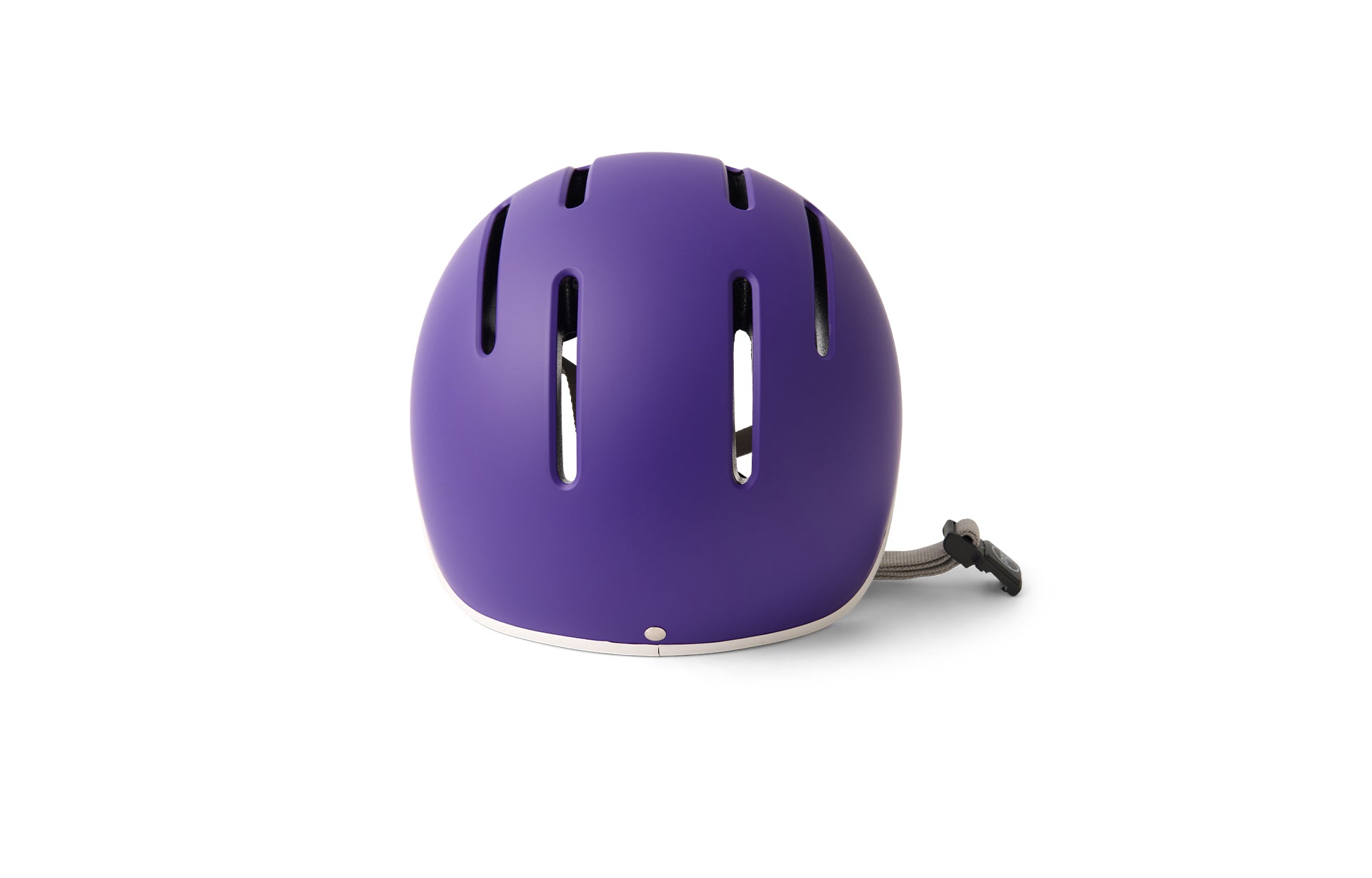 Purple helmet on a white background