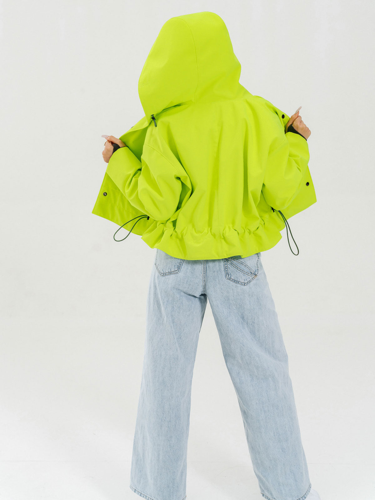 Short City Coat – Neon Green