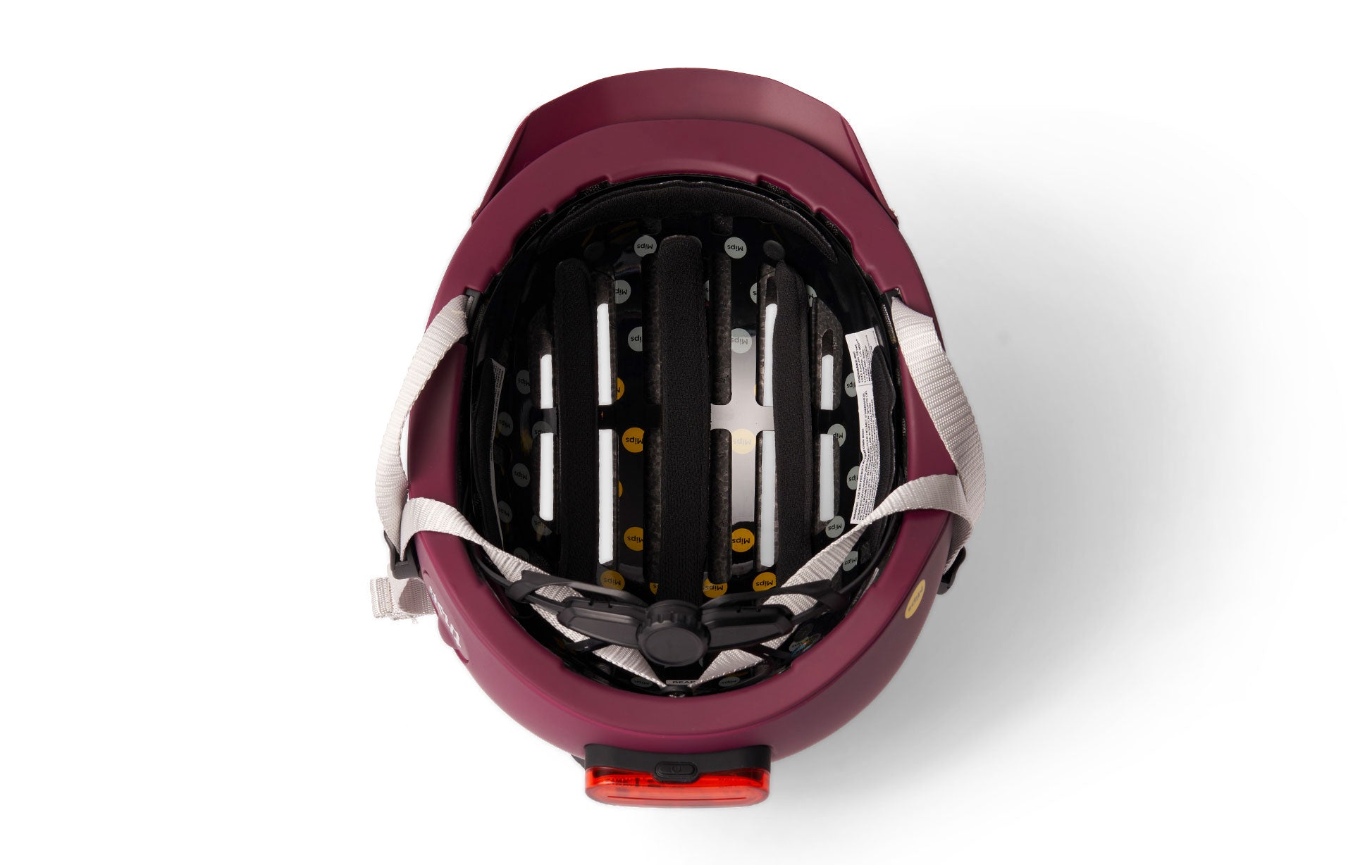 Thousand Chapter helmet bottom view showing Mips construction