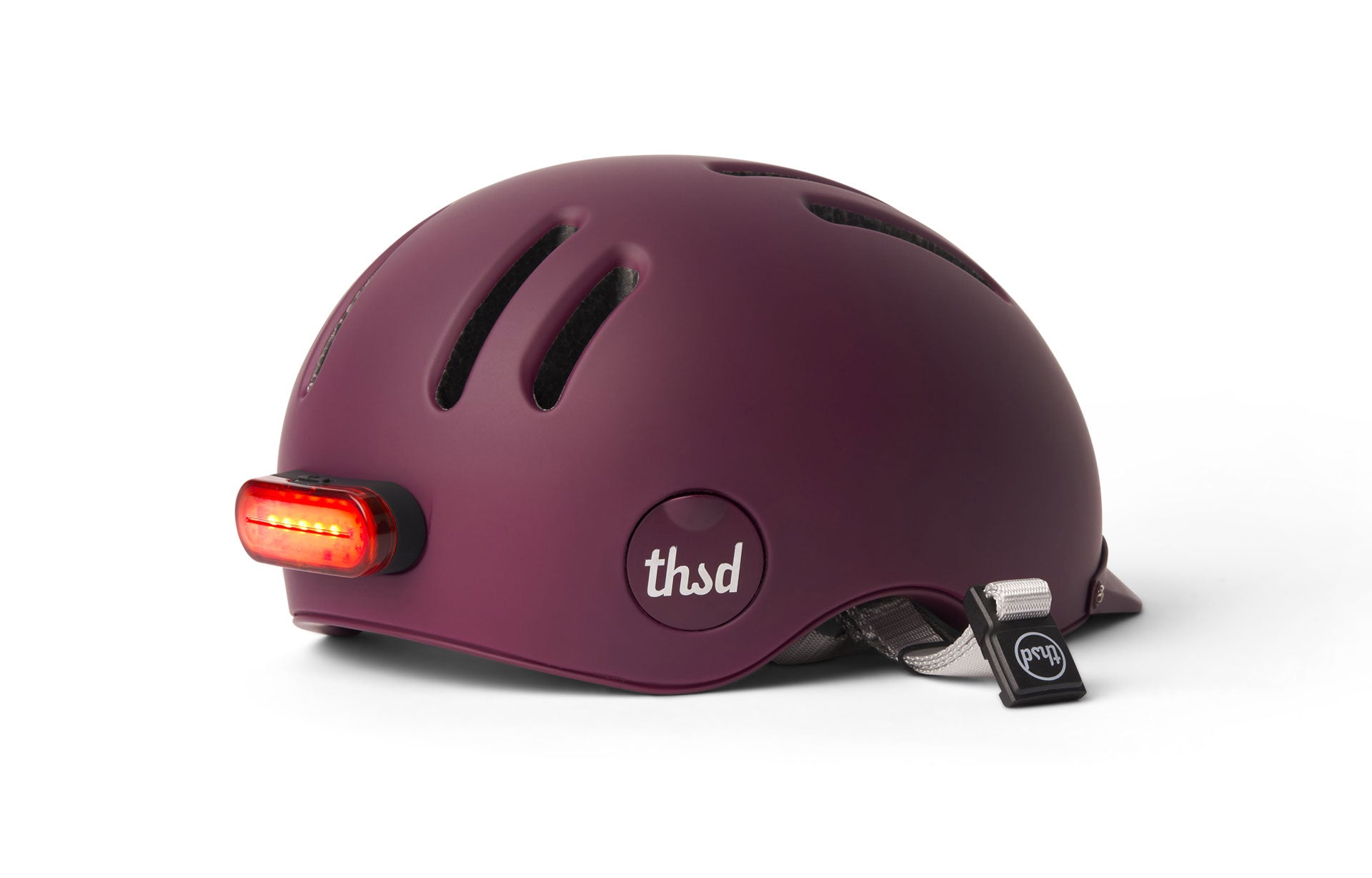 Thousand Chapter helmet in burgundy with vents