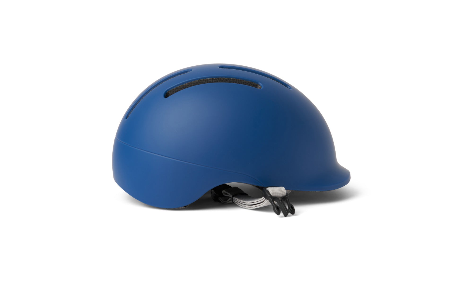 Blue helmet on a white background