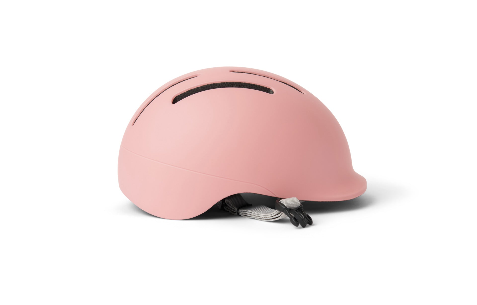 Pink helmet on a white background